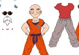 Dressing Krillin, Goku's best friend