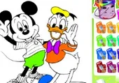 Imagen del juego: Colorear al Pato Donald y a Mickey