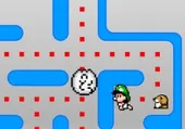 Imagen del juego: Baby Luigi Pacman