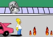 Imagen del juego: The Simpsons in Homers beer run