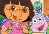 Puzzle de Dora en la escuela
