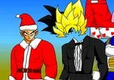 Dressing Goku for Yamcha's party