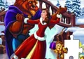 Puzzle de Bella y Bestia en la nieve