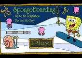 Imagen del juego: Bob Esponja haciendo snow